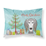 Caroline'S Treasures Bb1601Pillowcase Christmas Tree And Saluki Fabric Standard Pillowcase, Large, Multicolor