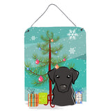 Caroline'S Treasures Christmas Tree And Black Labrador Wall Or Door Hanging Prints Bb1607Ds1216, 16Hx12W, Multicolor