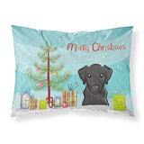 Caroline'S Treasures Bb1607Pillowcase Christmas Tree And Black Labrador Fabric Standard Pillowcase, Large, Multicolor