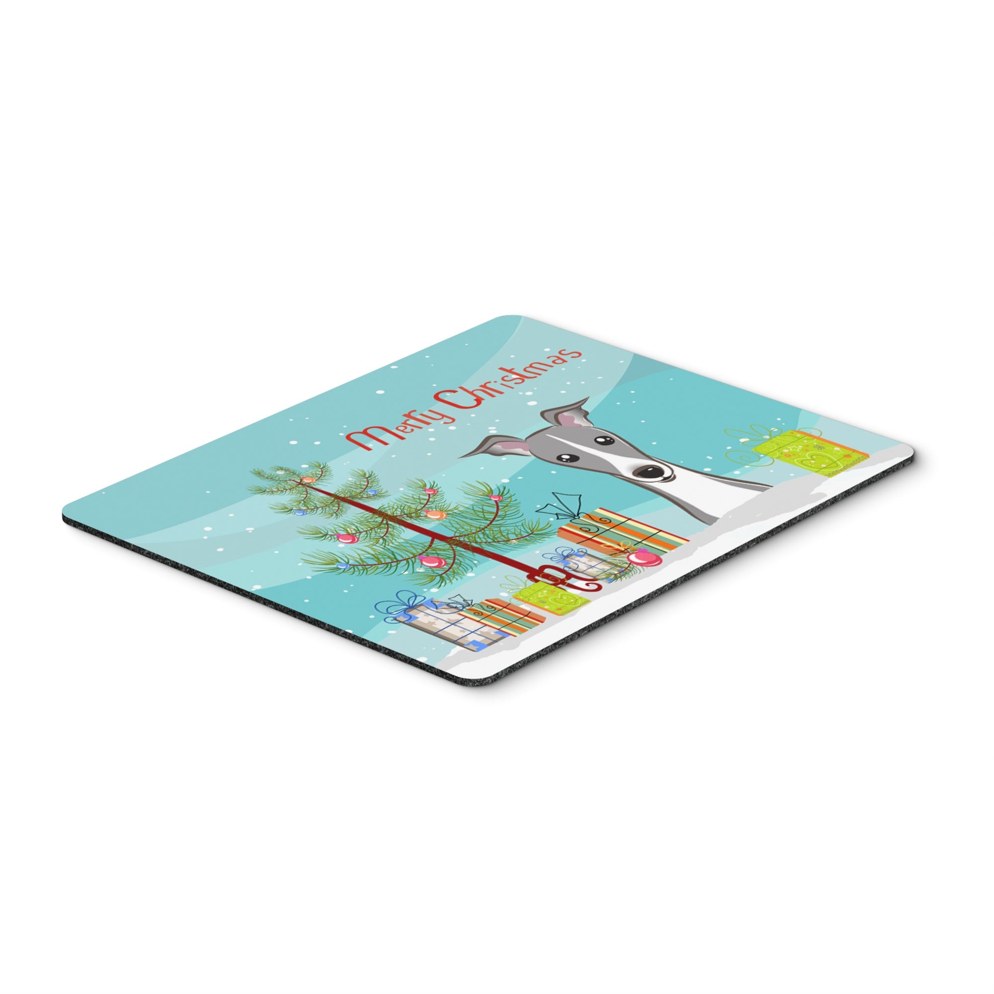Caroline'S Treasures Christmas Tree & Italian Greyhound Mouse Pad, Hot Pad Or Trivet, Multicolor (Bb1608Mp)