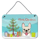 Caroline'S Treasures Christmas Tree And French Bulldog Wall Or Door Hanging Prints Bb1610Ds812, 8Hx12W, Multicolor