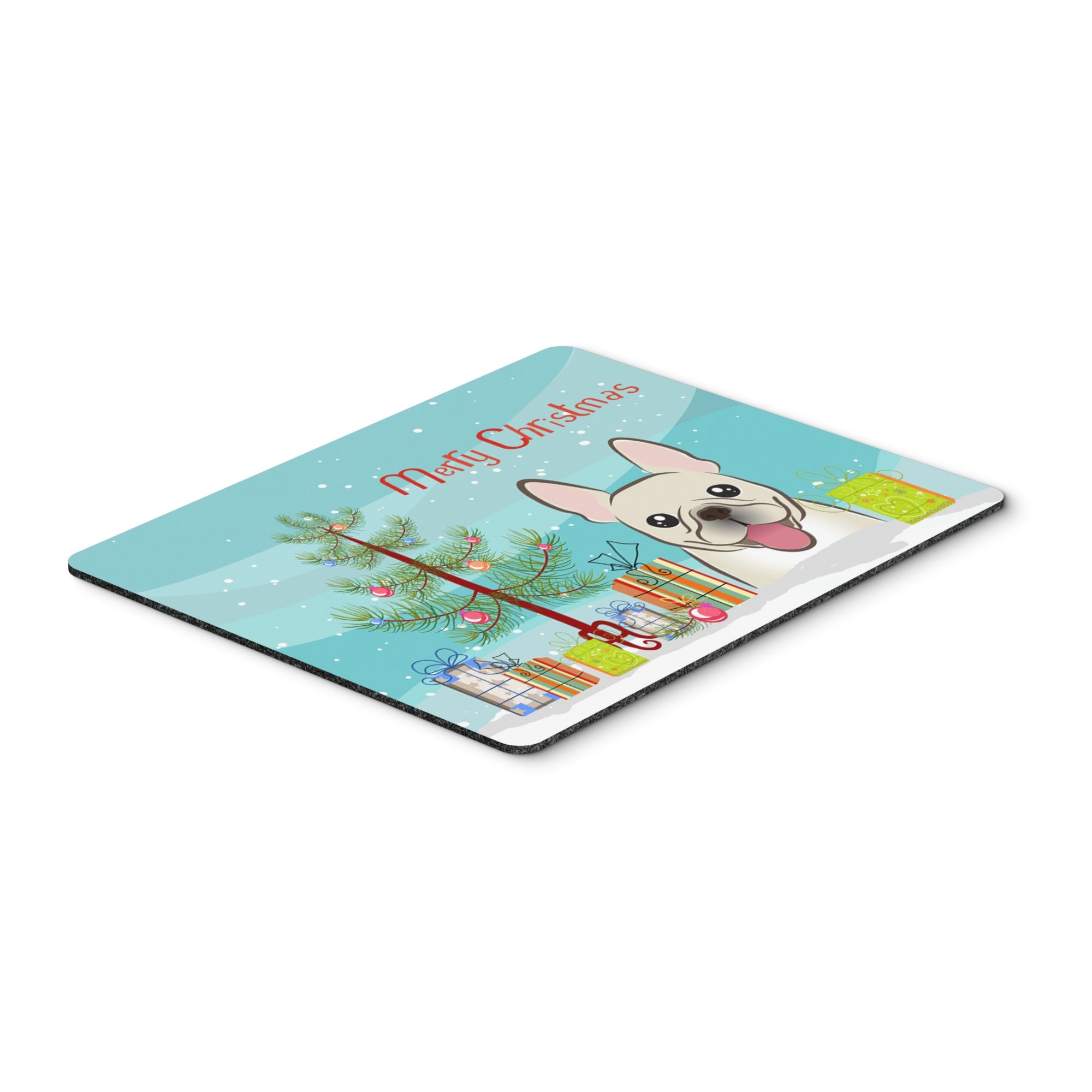 Caroline'S Treasures Christmas Tree & French Bulldog Mouse Pad, Hot Pad Or Trivet, Multicolor (Bb1610Mp)