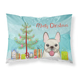 Caroline'S Treasures Bb1610Pillowcase Christmas Tree And French Bulldog Fabric Standard Pillowcase, Large, Multicolor