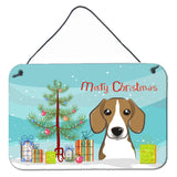 Caroline'S Treasures Christmas Tree And Beagle Wall Or Door Hanging Prints Bb1611Ds812, 8Hx12W
