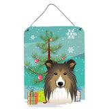 Caroline'S Treasures Christmas Tree And Sheltie Wall Or Door Hanging Prints Bb1614Ds1216, 16Hx12W, Multicolor