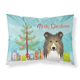 Caroline'S Treasures Bb1614Pillowcase Christmas Tree And Sheltie Fabric Standard Pillowcase, Large, Multicolor