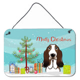 Caroline'S Treasures Christmas Tree And Basset Hound Wall Or Door Hanging Prints Bb1615Ds812, 8Hx12W