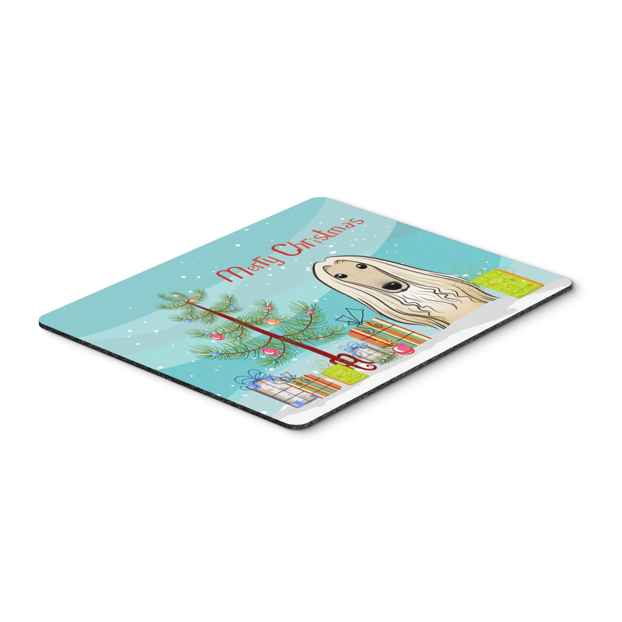 Caroline'S Treasures Christmas Tree & Afghan Hound Mouse Pad, Hot Pad Or Trivet, Multicolor (Bb1616Mp)