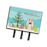 Caroline'S Treasures Bb1616Th68 Christmas Tree And Afghan Hound Leash Or Key Holder, Large, Multicolor