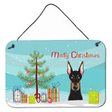 Caroline'S Treasures Christmas Tree And Doberman Wall Or Door Hanging Prints Bb1617Ds812, 8Hx12W