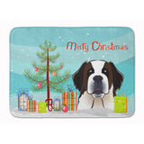 Caroline'S Treasures Christmas Tree And Saint Bernard Floor Mat, 19 X 27, Multicolor