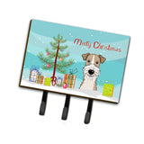 Caroline'S Treasures Bb1619Th68 Christmas Tree And Wire Haired Fox Terrier Leash Or Key Holder, Large, Multicolor