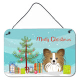 Caroline'S Treasures Christmas Tree And Papillon Wall Or Door Hanging Prints Bb1620Ds812, 8Hx12W, Multicolor
