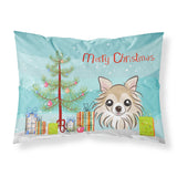 Caroline'S Treasures Bb1623Pillowcase Christmas Tree And Chihuahua Fabric Standard Pillowcase, Large, Multicolor