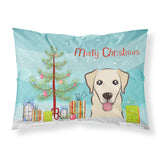 Caroline'S Treasures Bb1624Pillowcase Christmas Tree And Golden Retriever Fabric Standard Pillowcase, Large, Multicolor