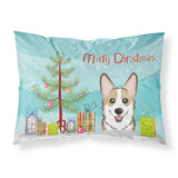 Caroline'S Treasures Bb1625Pillowcase Christmas Tree And Sable Corgi Fabric Standard Pillowcase, Large, Multicolor