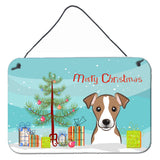 Caroline'S Treasures Christmas Tree And Jack Russell Terrier Wall Or Door Hanging Prints Bb1632Ds812, 8Hx12W