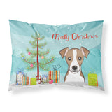 Caroline'S Treasures Bb1632Pillowcase Christmas Tree And Jack Russell Terrier Fabric Standard Pillowcase, Large, Multicolor