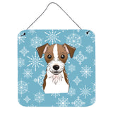 Caroline'S Treasures Snowflake Jack Russell Terrier Wall Or Door Hanging Prints Bb1636Ds66, 6Hx6W, Multicolor