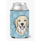 Caroline'S Treasures Bb1639Cc Snowflake Golden Retriever Can/Bottle Hugger, Multicolor