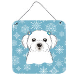 Caroline'S Treasures Snowflake Maltese Wall Or Door Hanging Prints Bb1642Ds66, 6Hx6W, Multicolor