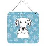 Caroline'S Treasures Snowflake Dalmatian Wall Or Door Hanging Prints Bb1644Ds66, 6Hx6W, Multicolor