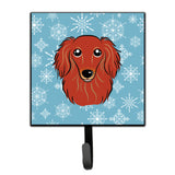 Caroline'S Treasures Bb1648Sh4 Snowflake Longhair Red Dachshund Leash Or Key Holder, Small, Multicolor