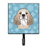 Caroline'S Treasures Bb1650Sh4 Snowflake Cocker Spaniel Leash Or Key Holder, Small, Multicolor