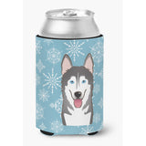 Caroline'S Treasures Snowflake Alaskan Malamute Can/Bottle Hugger, Multicolor