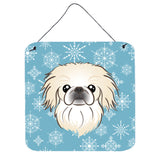 Caroline'S Treasures Snowflake Pekingese Wall Or Door Hanging Prints Bb1655Ds66, 6Hx6W, Multicolor