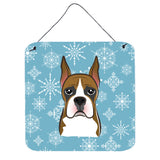 Caroline'S Treasures Snowflake Boxer Wall Or Door Hanging Prints Bb1657Ds66, 6Hx6W, Multicolor