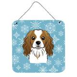 Caroline'S Treasures Snowflake Cavalier Spaniel Wall Or Door Hanging Prints Bb1658Ds66, 6Hx6W, Multicolor
