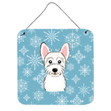 Caroline'S Treasures Snowflake Westie Wall Or Door Hanging Prints Bb1660Ds66, 6Hx6W, Multicolor