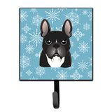 Caroline'S Treasures Bb1661Sh4 Snowflake French Bulldog Leash Or Key Holder, Small, Multicolor