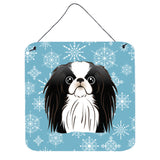Caroline'S Treasures Snowflake Japanese Chin Wall Or Door Hanging Prints Bb1664Ds66, 6Hx6W, Multicolor