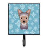 Caroline'S Treasures Bb1666Sh4 Snowflake Yorkie Puppy Leash Or Key Holder, Small, Multicolor