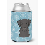 Caroline'S Treasures Snowflake Black Labrador Can/Bottle Hugger, Multicolor