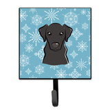 Caroline'S Treasures Bb1669Sh4 Snowflake Black Labrador Leash Or Key Holder, Small, Multicolor