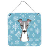 Caroline'S Treasures Snowflake Italian Greyhound Wall Or Door Hanging Prints Bb1670Ds66, 6Hx6W, Multicolor