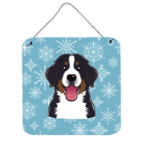 Caroline'S Treasures Snowflake Bernese Mountain Dog Wall Or Door Hanging Prints Bb1671Ds66, 6Hx6W, Multicolor