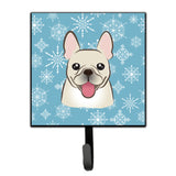 Caroline'S Treasures Bb1672Sh4 Snowflake French Bulldog Leash Or Key Holder, Small, Multicolor