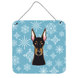 Caroline'S Treasures Snowflake Doberman Wall Or Door Hanging Prints Bb1679Ds66, 6Hx6W, Multicolor