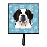 Caroline'S Treasures Bb1680Sh4 Snowflake Saint Bernard Leash Or Key Holder, Small, Multicolor