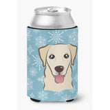 Caroline'S Treasures Bb1686Cc Snowflake Golden Retriever Can/Bottle Hugger, Multicolor