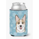 Caroline'S Treasures Snowflake Sable Corgi Can/Bottle Hugger, Multicolor