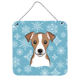 Caroline'S Treasures Snowflake Jack Russell Terrier Wall Or Door Hanging Prints Bb1694Ds66, 6Hx6W, Multicolor