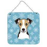 Caroline'S Treasures Snowflake Jack Russell Terrier Wall Or Door Hanging Prints Bb1695Ds66, 6Hx6W, Multicolor
