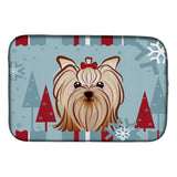 Caroline'S Treasures Bb1700Ddm Dish Drying Mat, 14 X 21, Winter Holiday