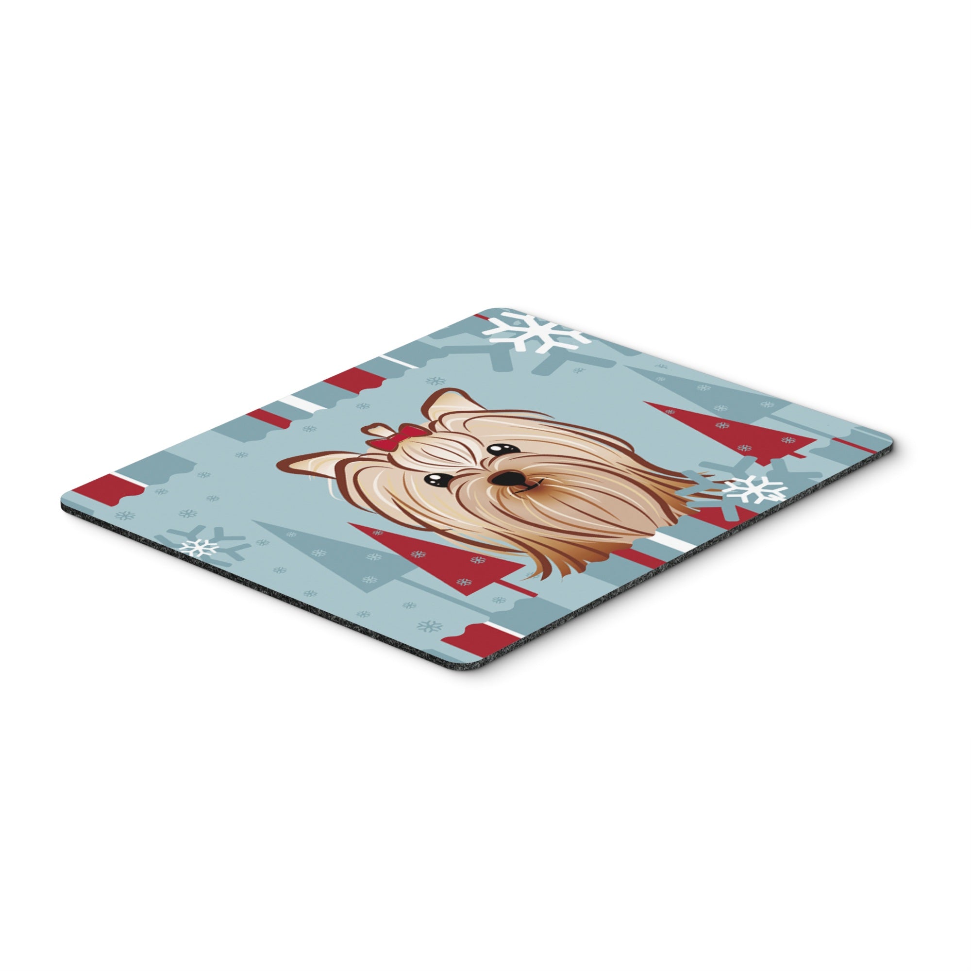 Caroline'S Treasures Winter Holiday Yorkie Yorkshire Terrier Mouse/Hot Pad Or Trivet, Multicolor (Bb1700Mp)