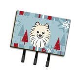 Caroline'S Treasures Bb1703Th68 Winter Holiday Pomeranian Leash Or Key Holder, Large, Multicolor
